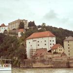 Passau, Blick &uuml;ber Donau auf Burg