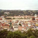 Blick von Burg auf Passau
